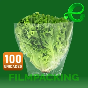 Bolsas de Polietileno 35+15x30x30 Conica / Lechuga Hidroponica