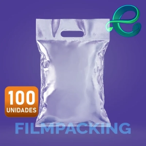 Bolsas Para Hielo 22x35x80 con manilla troquel