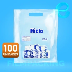 Bolsas Para Hielo 34x35x80 2K Impreso Generico
